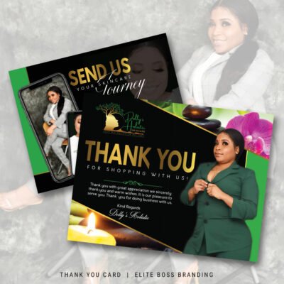 2 Sided Thank You Card Design